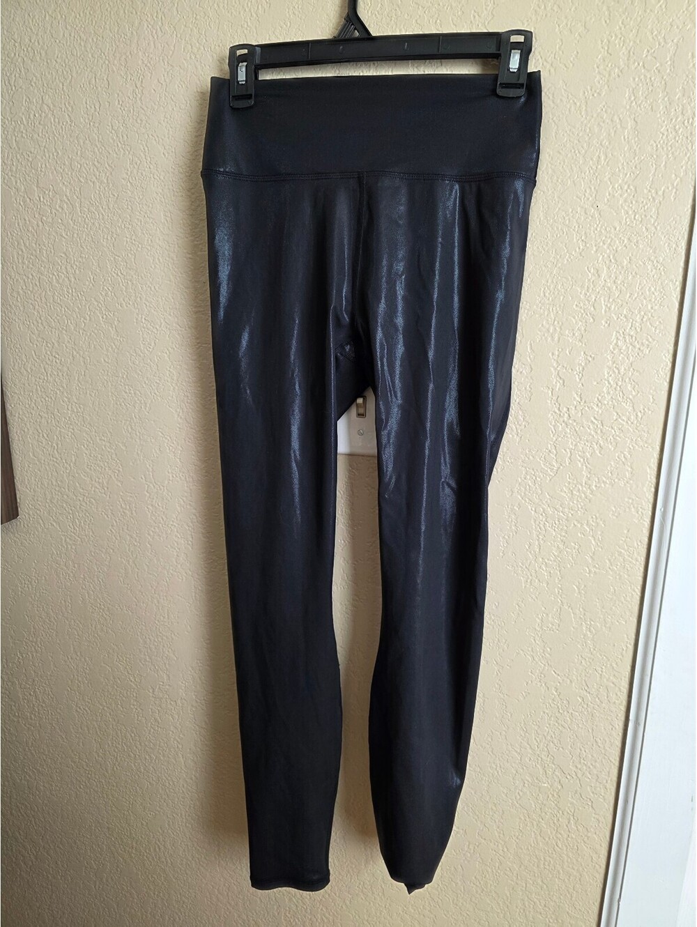 Fabletics Black Shiny Leggings Size S